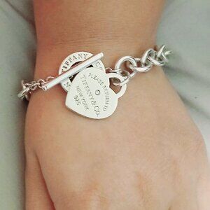 Tiffany and Co. Heart w/ Diamond Toggle Bracelet Return to Tiffany and Co. Co